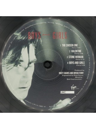 35008246		 Bryan Ferry – Boys And Girls	" 	Electronic, Pop"	Black, 180 Gram	1985	"	Virgin – BFLP6, UMC – BFLP6 "	S/S	 Europe 	Remastered	30.07.2021