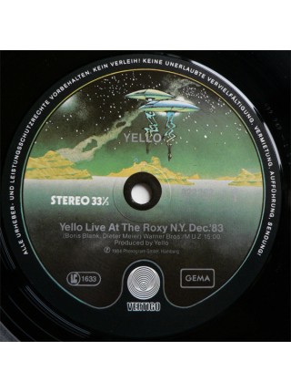 5000076	Yello – Live At The Roxy N.Y. Dec 83, 12", 33 ⅓ RPM, Single Sided	"	Electro, Synth-pop"	1984	"	Vertigo – 822 262-1"	EX+/EX+	Germany	Remastered	1984