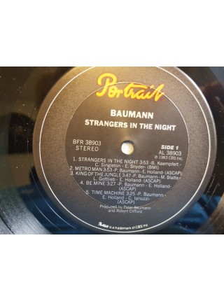 5000054	Baumann – Strangers In The Night, vcl.	"	Berlin-School, Synth-pop"	1983	"	Portrait – BFR 38903"	EX/EX	USA	Remastered	1983