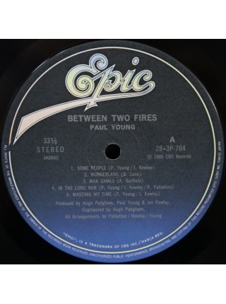 1402668		Paul Young ‎– Between Two Fires	Electronic, Pop Rock, Synth-Pop	1986	Epic – 28•3P-784	NM/NM	Japan	Remastered	1986