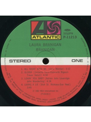 1402669		Laura Branigan – Branigan	Electronic, Synth-Pop, Ballad	1982	Atlantic – P-11213	NM/NM	Japan	Remastered	1982