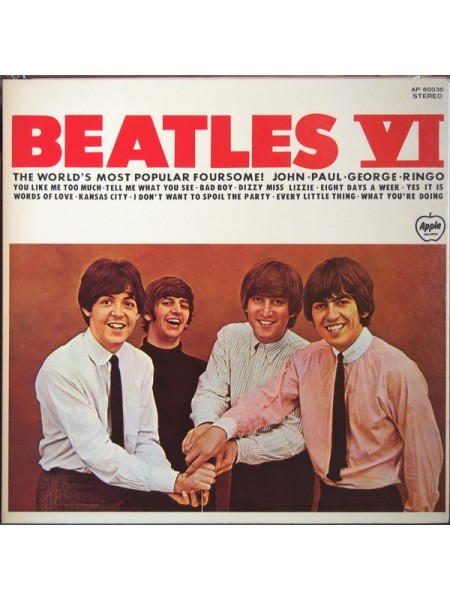 1400411	The Beatles – Beatles VI (Re 1974) Obi - копия	1965	Apple Records – AP-80035	EX/NM	Japan