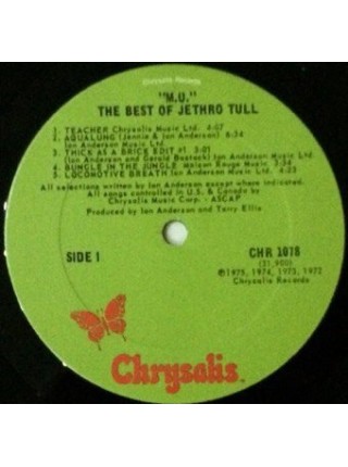 1700478		Jethro Tull – Thick As A Brick		Blues Rock, Hard Rock, Prog Rock	1972	"	Chrysalis – CHR 1078"	S/S	Europe	Remastered	20177	BLACK