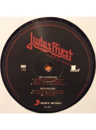 35005265		Judas Priest - Point Of Entry	" 	Heavy Metal"	Black, 180 Gram	1981	" 	Columbia – 88985390851"	S/S	 Europe 	Remastered	17.11.2017