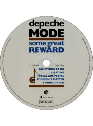 35005254	 Depeche Mode – Some Great Reward	" 	Synth-pop"	Black, 180 Gram, Gatefold	1984	" 	Legacy – STUMM19"	S/S	 Europe 	Remastered	25.08.2016