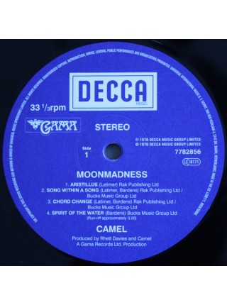 35003497		 Camel – Moonmadness	" 	Prog Rock"	Black, Gatefold	1976	" 	Decca – 7782856"	S/S	 Europe 	Remastered	01.11.2019