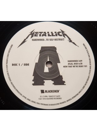 35005785		 Metallica – Hardwired...To Self-Destruct  2lp	" 	Heavy Metal, Thrash"	Black, 180 Gram, Gatefold	2016	" 	Blackened – 00602557156416"	S/S	 Europe 	Remastered	18.11.2016