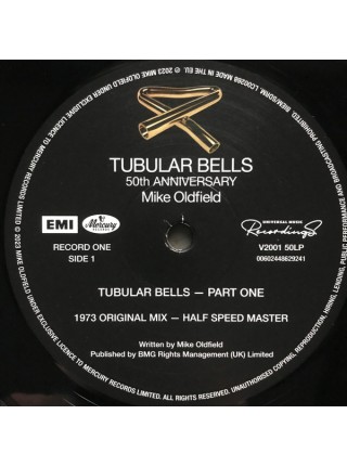 35006613		 Mike Oldfield – Tubular Bells 2lp	" 	Classic Rock, Folk Rock"	Black, Gatefold, Half Speed Mastering	1973	" 	Mercury – V2001 50LP, EMI – 00602448629258"	S/S	 Europe 	Remastered	26.05.2023