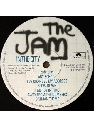 35006410		 The Jam – In The City	" 	Punk, Mod"	Black	1977	" 	Polydor – 0602537459087"	S/S	 Europe 	Remastered	21.03.2014