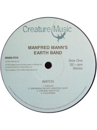 35008297		 Manfred Mann's Earth Band – Watch	" 	Prog Rock"	Black, 180 Gram	1977	"	Creature Music – MANNLP010 "	S/S	 Europe 	Remastered	05.01.2018