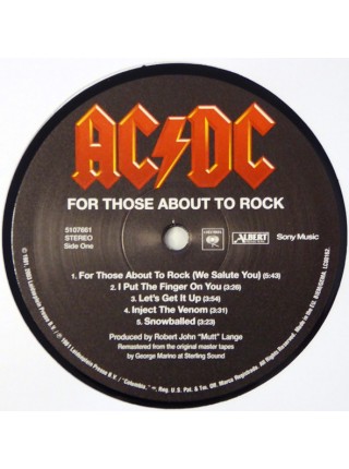 35008309		 AC/DC – For Those About To Rock (We Salute You)	" 	Hard Rock, Blues Rock"		1981	" 	Columbia – 5107661"	S/S	 Europe 	Remastered	07.05.2009