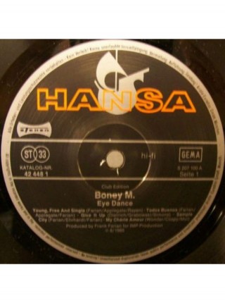161225	Boney M. – Eye Dance,  Club Edition	"	Synth-pop, Disco"	1985	"	Hansa – 42 448 1"	NM/EX+	Germany	Remastered	1985