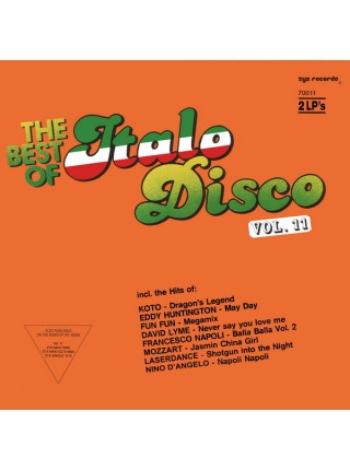 5000090	Various – The Best Of Italo-Disco Vol. 11, 2lp	"	Italo-Disco"	1988	"	ZYX Records – 70 011, ZYX Records – 70011"	NM/EX+	Germany	Remastered	1988