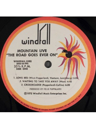 150677	Mountain – Live: The Road Goes Ever On	"	Blues Rock, Hard Rock "	1972	Windfall Records – WINDFALL 5502	NM/EX	USA