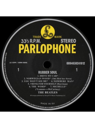 35002413		 The Beatles – Rubber Soul	" 	Beat"	Black, 180 Gram	1965	" 	Parlophone – 094638241812"	S/S	 Europe 	Remastered	12.11.2012