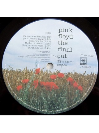 1402408	Pink Floyd - The Final Cut	Prog Rock	1981	CBS/Sony 25AP-2410	NM/NM	Japan