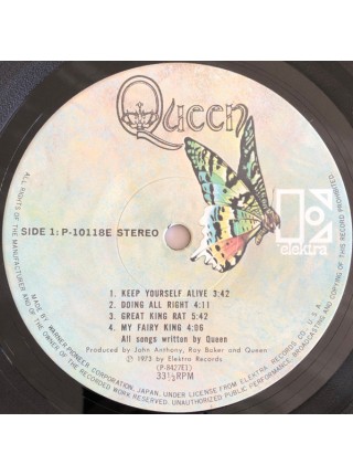 1402413	Queen ‎– Queen  (Re 1976)	Classic Rock	1973	Elektra P-10118E	NM/NM	Japan