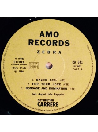 1401615		Zebra – Untitled	Electronic, Disco	1980	Amo Records – 67.487	EX/EX	France	Remastered	1980
