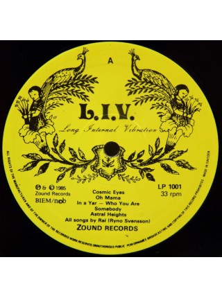 1401650		L.I.V. ‎– Long Internal Vibration	Electronic New Wave Synth Pop	1985	Zound Records 1001	NM/NM	Sweden	Remastered	1985