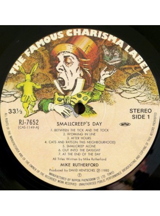 1402736	Mike Rutherford – Smallcreep's Day(no OBI)	Prog Rock	1980	Charisma – RJ-7652	NM/NM	Japan