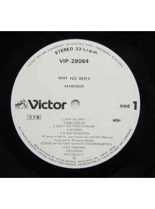 400336	Arabesque	– Arabesque Vll  Why No Reply(OBI, jbook, PROMO),	1982/1982,	Victor ‎– VIP-28064,	Japan,	NM/NM