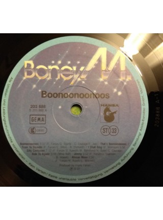 3000051		Boney M. – Boonoonoonoos, POSTER	"	Disco"	1981	"	Hansa – 203 888, Hansa International – 203 888-320"	EX+/EX+	Germany	Remastered	1981