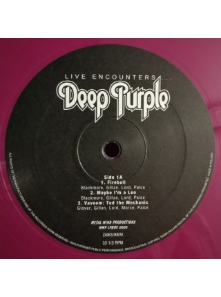 400003		Deep Purple – Live Encounters..., , Purple Vinyl, Buklet, 3lp	"	Hard Rock, Arena Rock"	2004	"	Thames – MMP LPBOX 0003"	NM/NM	Poland	Remastered	2004