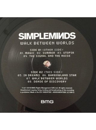 35004323	 Simple Minds – Walk Between Worlds	 Synth-pop	2017	" 	BMG – 4050538347289"	S/S	 Europe 	Remastered	2018