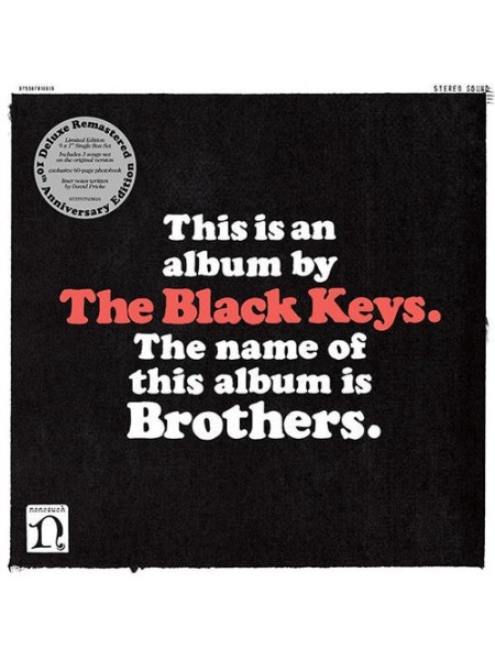 35006642	 The Black Keys – Brothers	 2lp	Blues Rock, Indie Rock	2010	" 	Nonesuch – 075597918830"	S/S	 Europe 	Remastered	15.01.2021
