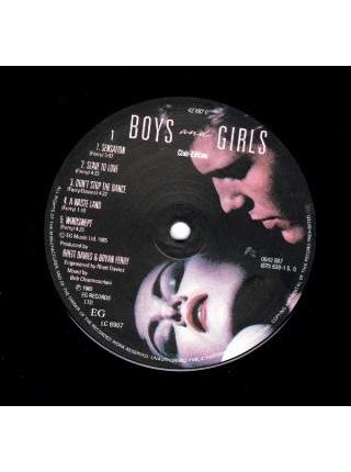1401906		Bryan Ferry – Boys And Girls	Rock, Pop, Art Rock	1985	EG – 825 659-1	NM/NM	Germany	Remastered	1985