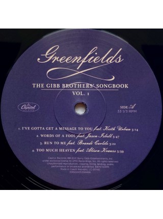 35010564		 Barry Gibb & Friends – Greenfields: The Gibb Brothers' Songbook Vol. 1	" 	Folk, World, & Country"	Black, 180 Gram, Gatefold, 2lp	2021	" 	Capitol Records – 00602435138848"	S/S	 Europe 	Remastered	08.01.2021