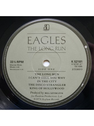 1400120	Eagles – The Long Run	1979	"	Asylum Records – K52181, Asylum Records – K 52181, Asylum Records – 5E-508"	EX/NM	UK