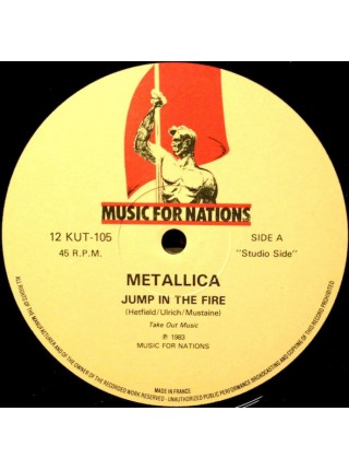 1402757	Metallica – Jump In The Fire  12", 45 RPM, Single	Thrash, Speed Metal	1984	Music For Nations – 12KUT 105, Music For Nations – 12 KUT-105	NM/NM	England