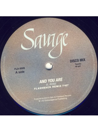 1402759	Savage ‎– And You Are  Single 12", 45 RPM, Red Transparent Marbled	Electronic, Italo-Disco	2016	Flashback Records – FLA 0009	NM/NM	Finland