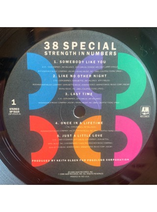 3000102		38 Special  – Strength In Numbers	Blues Rock, Country Rock, Southern Rock	1986	"	A&M Records – SP 5115"	EX/EX	USA	Remastered	1986