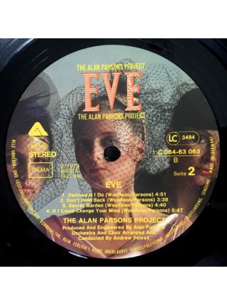 3000105		Alan Parsons Project – Eve	"	Pop Rock, Prog Rock"	1979	"	Arista – 1C 064-63 063, EMI Electrola – 1C 064-63 063"	NM/EX+	Germany	Remastered	1979