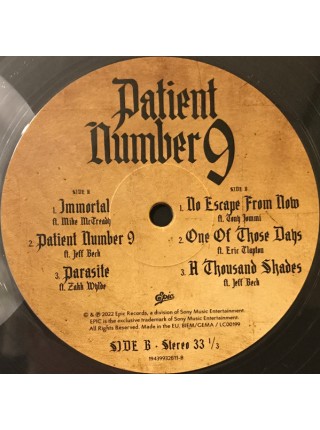 35006734	Ozzy Osbourne – Patient Number 9	" 	Hard Rock, Heavy Metal"	2021	" 	Epic – 19658749861, Sony Music – 19658749861"	S/S	 Europe 	Remastered	09.09.2022