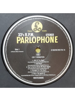 35006699	 Whitesnake – 1987  2lp	"	Classic Rock, Hard Rock "	1987	" 	Parlophone – 0190295785178, Rhino Records (2) – R1 563473"	S/S	 Europe 	Remastered	06.10.2017