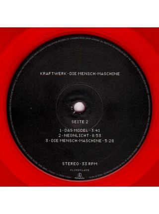 35006693	 Kraftwerk – Die Mensch•Maschine   (German Version) (coloured)	" 	Electro, Synth-pop"	1978	" 	Kling Klang – 50999 6 99589 1 5, Parlophone – 50999 6 99589 1 5"	S/S	 Europe 	Remastered	09.10.2020