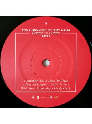 35010924	Tony Bennett & Lady Gaga – Cheek To Cheek Live!, 2lp	" 	Easy Listening"	Black, 180 Gram, Gatefold	2014	 Streamline Records – B0036295-01, Columbia – B0036295-01	S/S	 Europe 	Remastered	09.12.2022