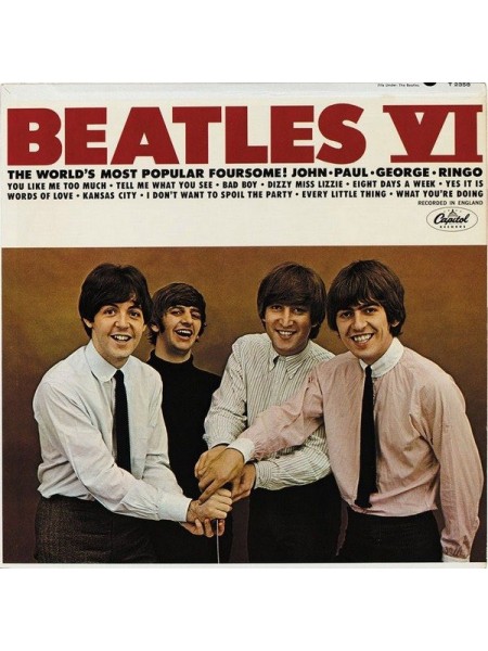 1400568	The Beatles - Beatles VI (Re 1974) Альбомный, вкладка, Obi - копия	1965	Apple Records AP-80035	EX/NM	Japan