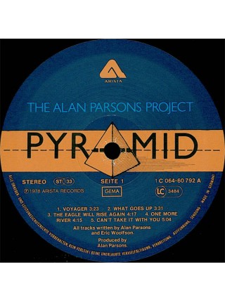 1400569	The Alan Parsons Project ‎– Pyramid	1978	Arista - 1C 064-60 792	EX/EX	Germany