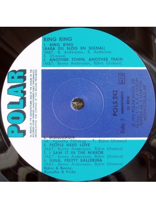 35006786		ABBA - Ring Ring	" 	Soft Rock, Europop"	Black, 180 Gram	1973	" 	Polar – POLS 242"	S/S	 Europe 	Remastered	08.08.2011