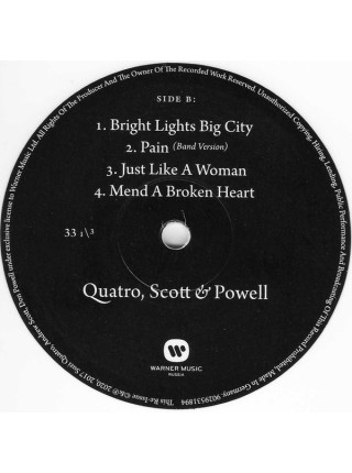 1403484	Quatro, Scott & Powell – Quatro, Scott & Powell  (Re 2020) ,  2 LP,  White Vinyl	Classic Rock	2017	Warner Music Russia – 9029531894	S/S	Germany