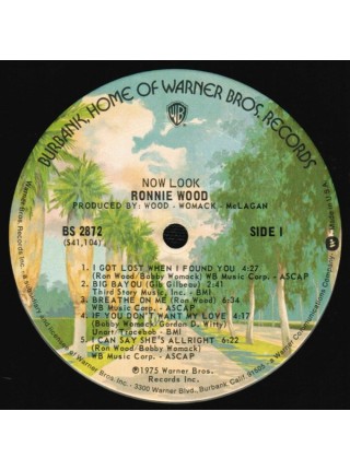 1403494		Ronnie Wood – Now Look. Promotion Copy, Not For Sale	Rock & Roll	1975	Warner Bros. Records – BS 2872	NM/EX	USA	Remastered	1975