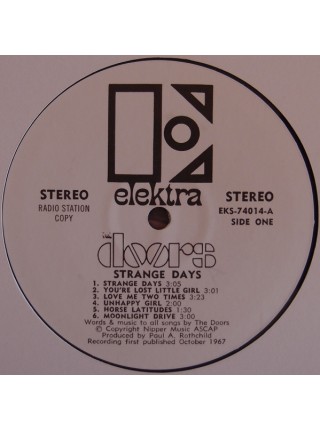 1403531	The Doors – Strange Days  (Re 2013), Radio Station Copy, Unofficial Release	Psychedelic Rock, Blues Rock	1967	Elektra – EKS-74014	EX+/NM	Europe