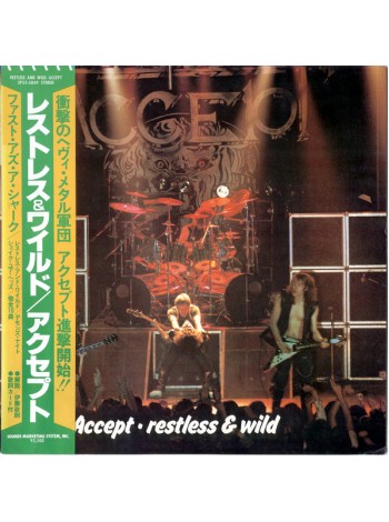 1404306		Accept – Restless And Wild, Obi - копия	Heavy Metal	1983	SMS Records – SP25-5049	NM/NM	Japan	Remastered	1983