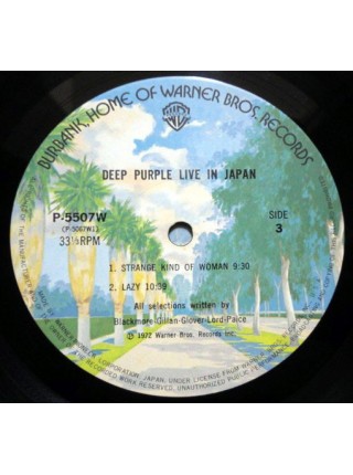 1404310		Deep Purple - Live In Japan, 2 lp, Other (Price): ¥3,800	Hard Rock	1972	Warner Bros. Records – P-5506~7W	NM/NM	Japan	Remastered	1974