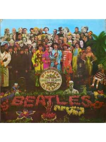 400950	Beatles -Sgt Pepper's Lonely Hearts Club Band(XEX 637-1, XEX 638-1,Yellow / Black Labels, 'psychedelic' inner sleeve; A 'cut-outs' card insert )	 	1967	Parlophone ‎– PMC 7027	EX/EX	UK