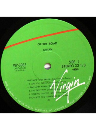 1400175		Gillan – Glory Road   (no OBI)	Hard Rock	1980	Virgin – VIP-6962	NM/NM	Japan	Remastered	1980